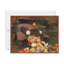 Fall Harvest and Farm Truck Invitation