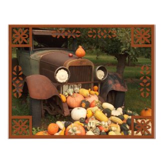 Fall Harvest and Farm Truck Invitation