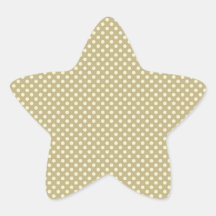 Fall Harvest Brown and Linen Dot Pattern Stickers