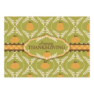 Fall Harvest Gift Tag Business Card Template