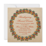 Fall Harvest Leaves Thanksgiving Invite