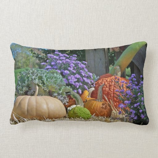 Fall Harvest Lumbar Pillow Zazzle