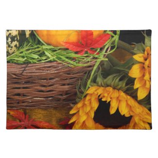 Fall Harvest Sunflowers Place Mat
