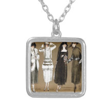 Fall Haute Couture 1920s Illustration Jewelry