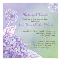 Fall Hydrangea Wedding Rehearsal Dinner Invitation