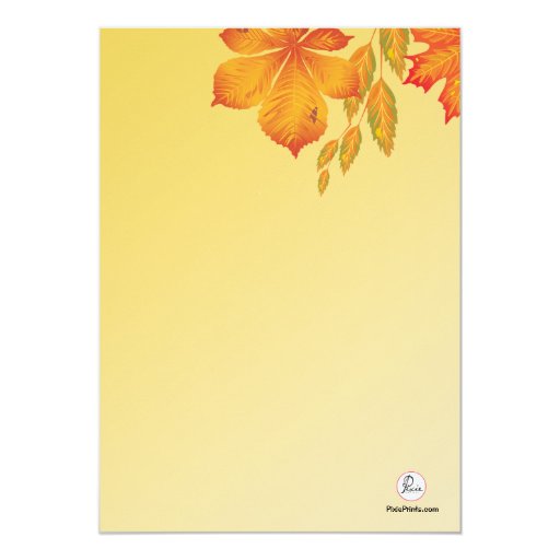 Fall Impression Invitation