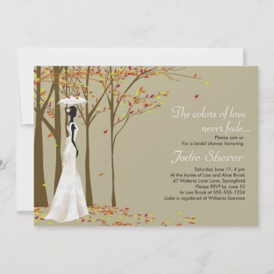 Fall in Love - Autumn Bridal Shower Invitation