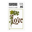 Fall In Love Autumn Wedding Postage Stamp stamp