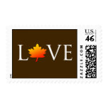 Fall In Love Autumn Wedding Postage Stamp