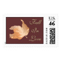 Fall In Love Autumn Wedding Postage Stamp stamp