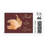 Fall In Love Autumn Wedding Postage Stamp