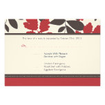 Fall in love reply card (red + brown)
