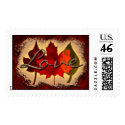 Fall In Love Wedding Postage Stamp stamp