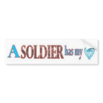 Fall in Love with a Soldier Bumper Stickers