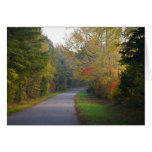 Fall in the country card