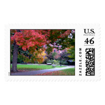 Fall in the Public Garden postage