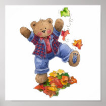 Fall is Fun Bear Print