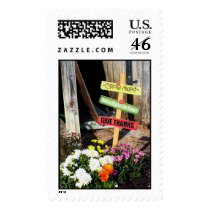 Fall is right on time postage