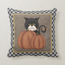 Fall Kitty pillow