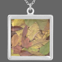 Fall Leaf Necklace Unique Art Jewelry necklaces