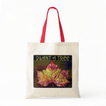 Fall Leaf Plant A Tree Tote Bag bags