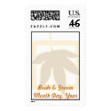 Fall Leaf Wedding Postage Stamp