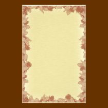 Fall Leaves Background stationery
