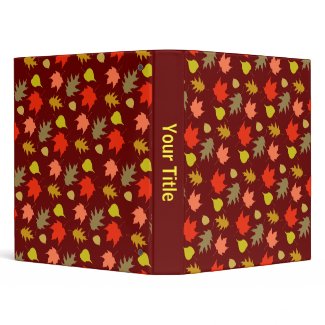 Fall Leaves binder