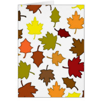 Fall Leaves Greeting Cards