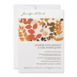 Fall Leaves Collage Wedding Invitation