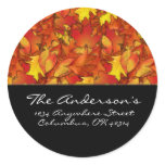 Fall Leaves Design 1 Address Labels stickers