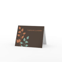 Fall Leaves Double Boughs Thank You Cards cards