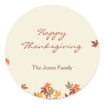 Fall Leaves Favor Sticker