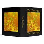 Fall Leaves Fractal. Abstract Art. 3 Ring Binders