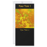 Fall Leaves Fractal. Abstract Art. Rack Card Design