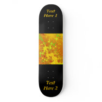 Fall Leaves Fractal. Abstract Art. Skateboards