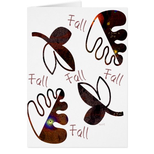Fall Leaves Greeting Cards