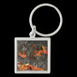 Fall Leaves in Waterfall Keychain