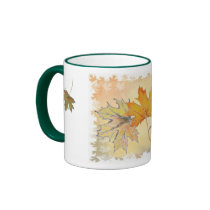 Fall leaves mug