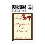 Fall Leaves Our Wedding Postage