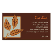 Fall Leaves Personalized Business Cards business cards
