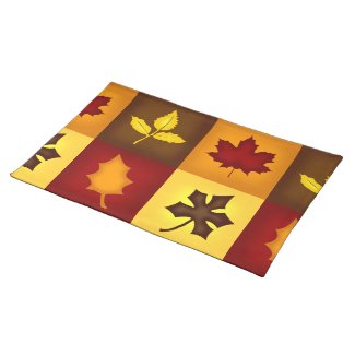 Fall Leaves Place Mat - Seasonal Table Setting