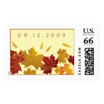 fall leaves postage