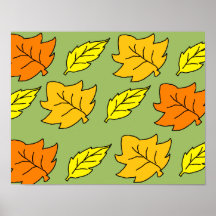 Fall Leaves Poster