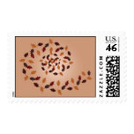 Fall Leaves Spiral Postage Stamps