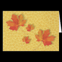 Fall Leaves Thanksgiving Card cards