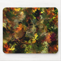 Fall Leaves Watercolour Mousepad