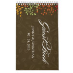 Fall Leaves Wedding Guestbook - Custom Wall Calendars