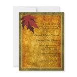 Fall Leaves Wedding Invitation