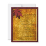 Fall Leaves Wedding Invitation